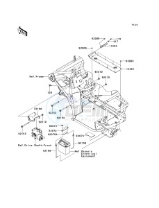 KAF 400 A [MULE 610 4X4] (A6F-AF) A9F drawing ENGINE MOUNT