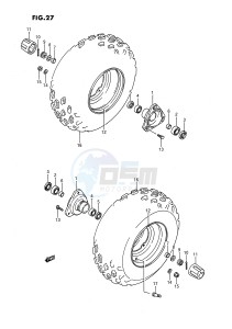 LT80 (P1) drawing FRONT WHEEL