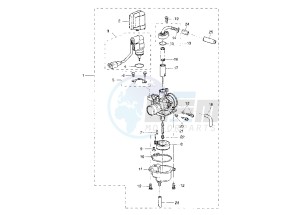 YH WHY 50 drawing CARBURETOR