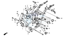 VT125C2 drawing FRAME BODY