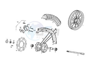 SENDA R DRD RACING LTD - 50 cc drawing FRONT WHEEL