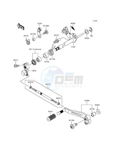 Z800 ABS ZR800DFF UF (UK FA) XX (EU ME A(FRICA) drawing Gear Change Mechanism