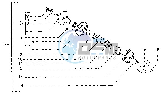 Driven pulley