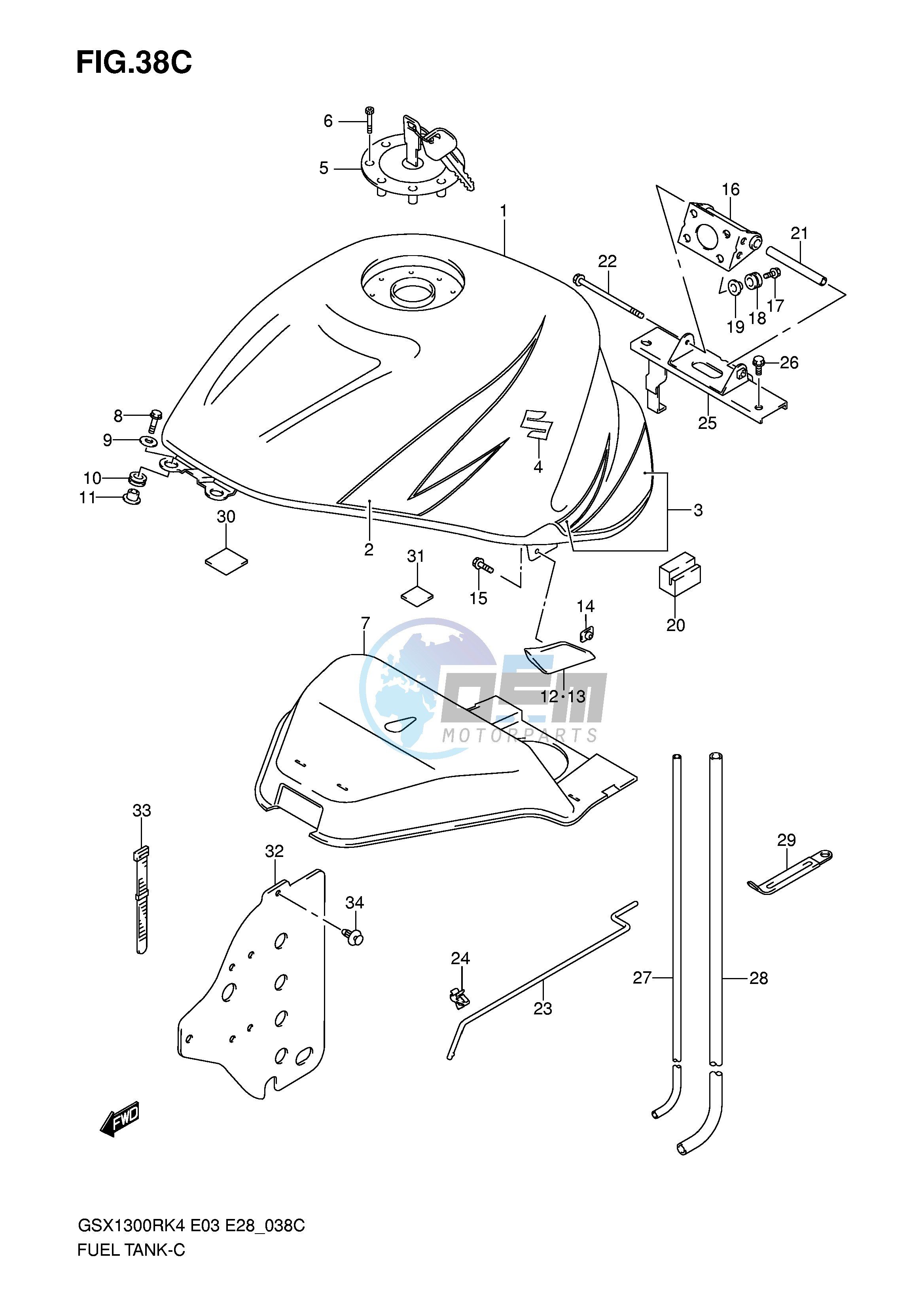 FUEL TANK (GSX1300RZK6)