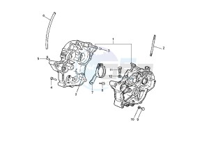 TZR 50 drawing CRANKCASE