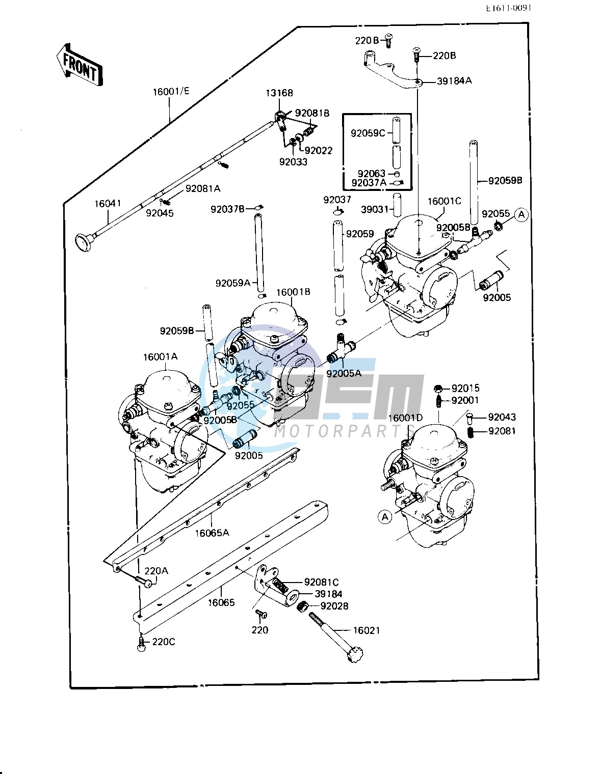 CARBURETOR ASSY -- 83 H3- -