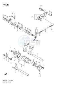 GSR750 (E21) drawing GEAR SHIFTING