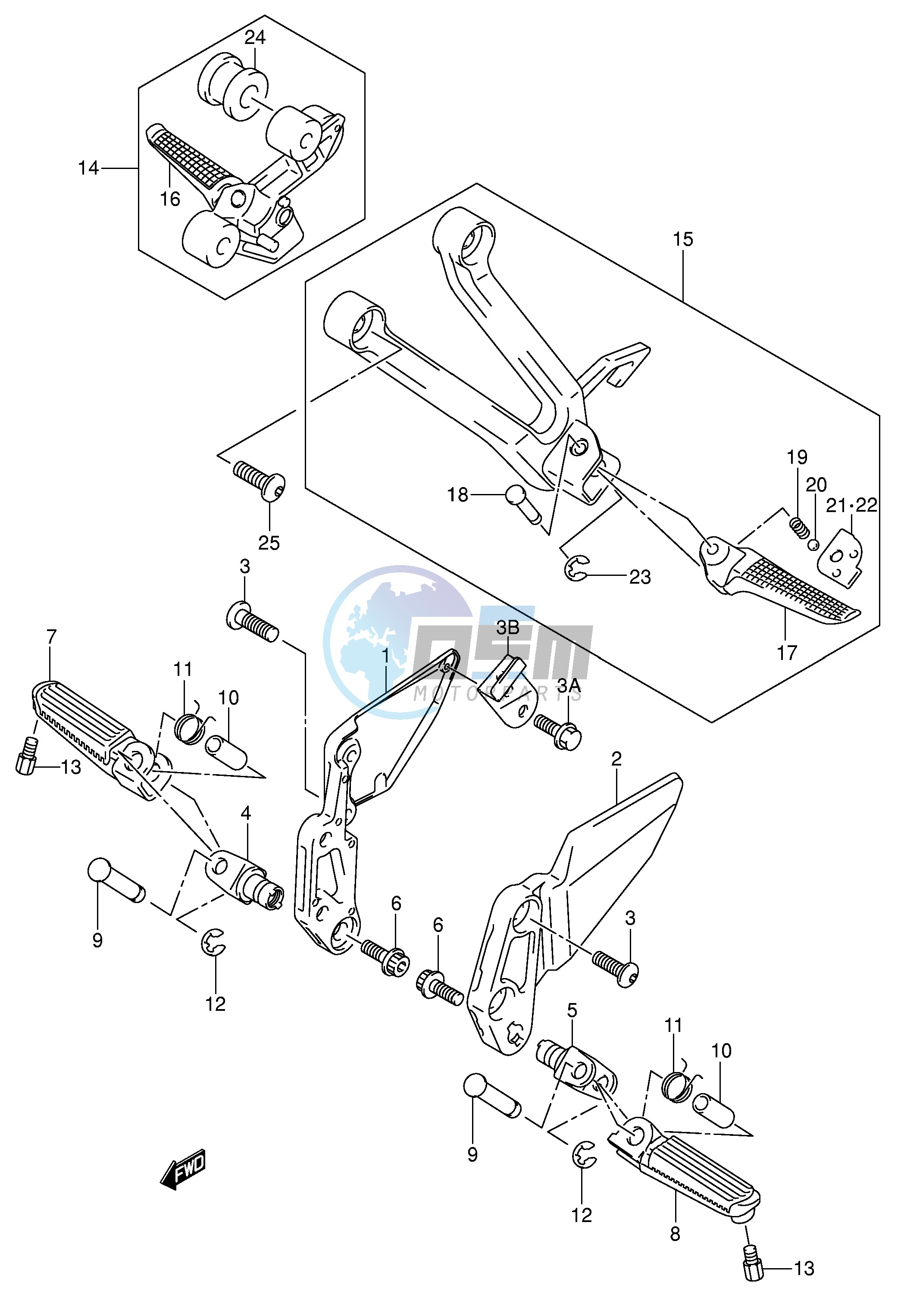 FOOTREST (MODEL K3)