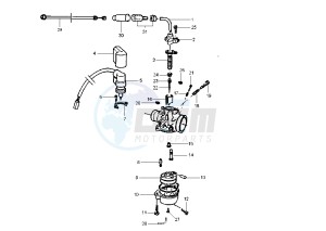 Runner POGGIALI 50 drawing Carburetor