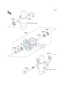 KX 85 A [KX85] (A1-A5) [KX85] drawing FRONT HUB