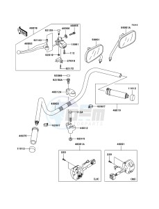 VN800 CLASSIC VN800B6F GB XX (EU ME A(FRICA) drawing Handlebar