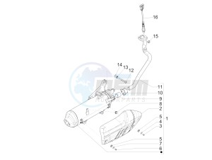 Medley 125 4T ie ABS (APAC) drawing Silencer