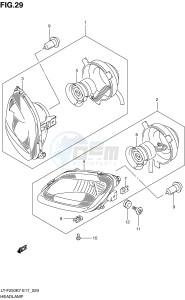 LT-F250 (E17) drawing HEADLAMP (E17,E24)