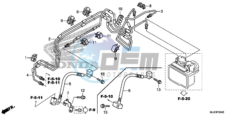 FRONT BRAKE PIPE