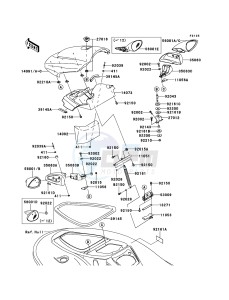 JET_SKI_STX-15F JT1500AEF EU drawing Hull Front Fittings