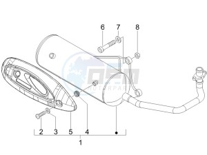 Fly 100 4t 2008 drawing Silencer