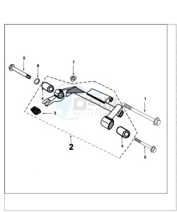 TWEET 125 C PRO drawing ENGINE BRACKET