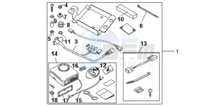 CBR1000RA9 UK - (E / ABS MKH MME) drawing KIT ALARM SYSTEM