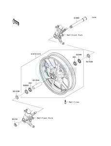 KRF 750 F [TERYX 750 4X4 NRA OUTDOORS] (F8F) C9FA drawing FRONT WHEEL