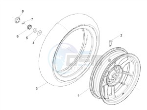 TYPHOON 50 2T EURO 4 (EMEA-APAC) drawing Rear wheel