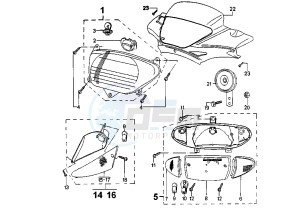 SCOOT ' ELEC - cc drawing HEADLAMPS-BLINKERS