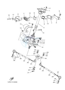 YFM550FWAD YFM550PF GRIZZLY 550 EPS (2LBA) drawing STEERING