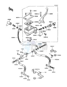 VN750 A [VULCAN 750] (A6-A9) [VULCAN 750] drawing FRONT MASTER CYLINDER-- VN750-A6- -