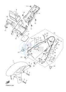 YZF-R1D 1000 (1KBV) drawing FENDER