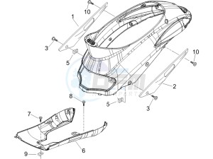 Liberty 50 4t Delivery drawing Side cover - Spoiler