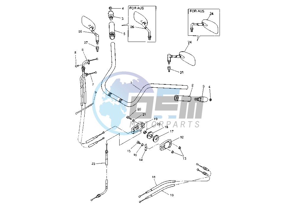 STEERING HANDLE -CABLE