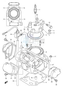 RM250 (E3-E28) drawing CYLINDER (MODEL K1)