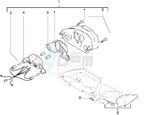 DNA 50 drawing Rear tail lamp