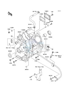 MULE 3010 4x4 KAF620-E5 EU drawing Crankcase