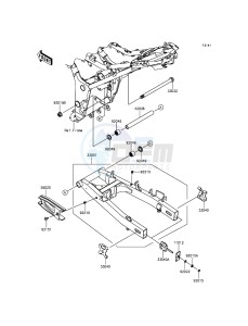 NINJA 300 ABS EX300BEFA XX (EU ME A(FRICA) drawing Swingarm