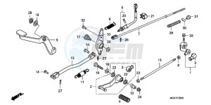 VT750SB drawing PEDAL