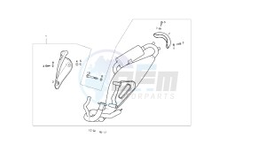 GP1 OPEN - 50 CC VTHPR1B1A EU2 drawing EXHAUST