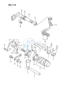 RM80 (E24) drawing GEAR SHIFTING (MODEL K L M N P R S)