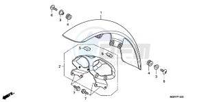 VT750SB drawing FRONT FENDER