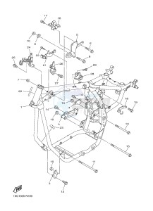 XVS950CR XVS950 CAFE RACER XV950 RACER 60TH ANNIV. (B33E) drawing FRAME