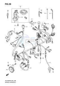 SV1000 (E2) drawing WIRING HARNESS (SV1000S S1 S2)