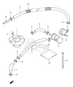 VL1500 (E2) drawing FUEL FILTER