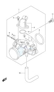 DF 9.9B drawing Throttle Body Remote Control