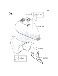 VULCAN 900 CUSTOM VN900CCFA GB XX (EU ME A(FRICA) drawing Labels