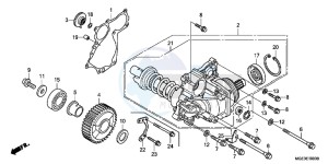 VFR1200FC drawing SIDE GEAR CASE