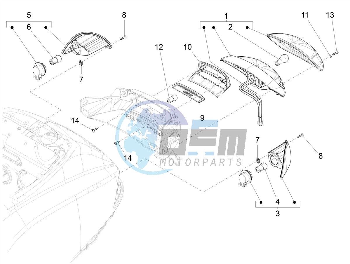 Rear headlamps - Turn signal lamps