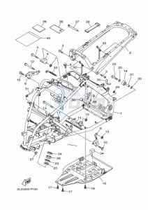 YFM700R (BCX9) drawing FRAME