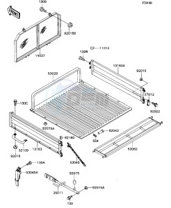 KAF 540 C [MULE 2010] (C1) [MULE 2010] drawing ACCESSORY-- CARRIER_SCREEN- -