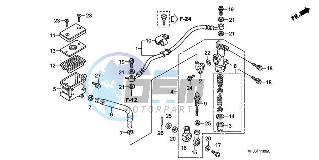 REAR BRAKE MASTER CYLINDER (CBR600RR)