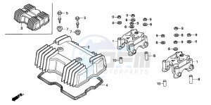 CB250 NIGHTHAWK drawing CYLINDER HEAD COVER