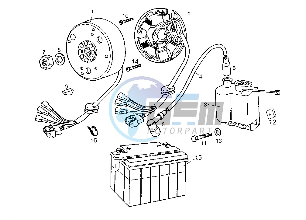 Flywheel magneto